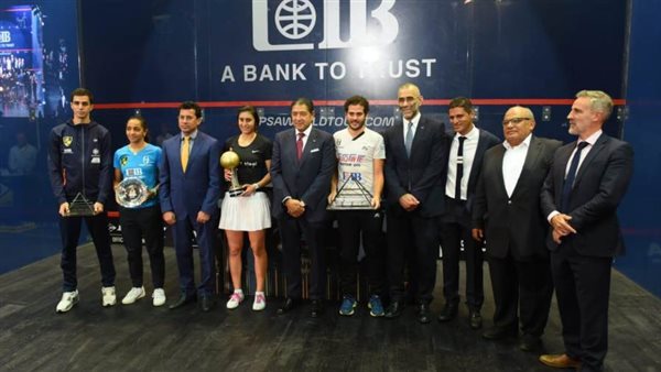 صور| رئيس مجلس إدارة البنك التجاري الدولي يكرم أبطال مصر في البطولة الدولية للاسكواش لعام 2019