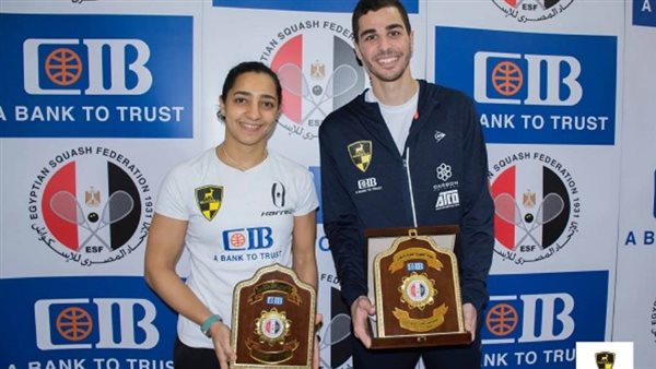 علي فرج ورنيم الوليلي يتوجان بلقب بطولة الجمهورية للإسكواش