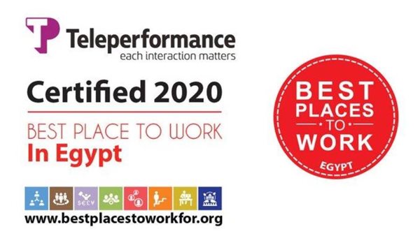 تكريم شركة تيلي بيرفورمانس كأحد أفضل أماكن العمل في مصر لعام 2020