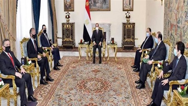 السيسي يبحث مع وزير الخزانة الأمريكي المستجدات الإقليمية وقضية سد النهضة