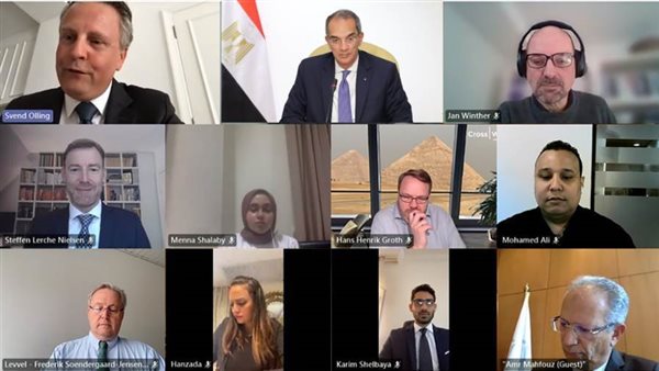 وزير الاتصالات يبحث مع شركات دنماركية فرص التعاون مجال التكنولوجيا الرقمية