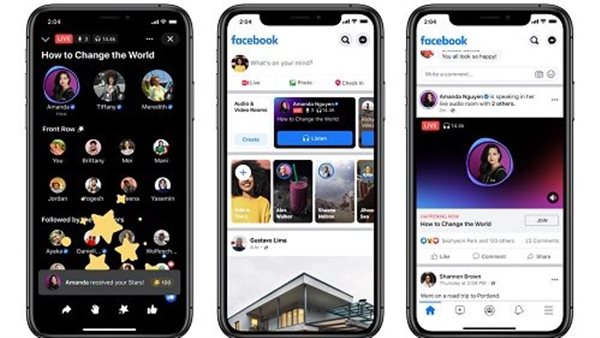 فيس بوك تتيح الغرف الصوتية لصانعي المحتوى حول العالم