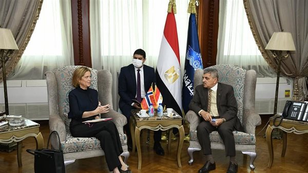 الفريق أسامة ربيع يلتقي سفيرة النرويج لتفعيل سبل التعاون المشترك