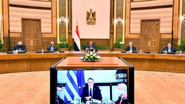 السيسي يبحث مع رئيس وزراء اليونان تعزيز التعاون المشترك بحضور محافظ المركزي