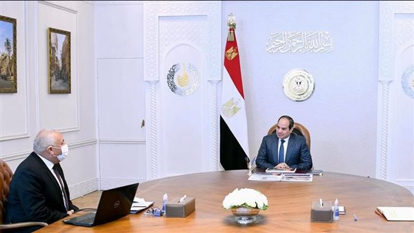 الرئيس السيسي يتابع مع محافظ الوادى الجديد المشروعات الاستثمارية بالمحافظة