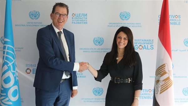 وزيرة التعاون الدولي تلتقي مدير عام منظمة الأمم المتحدة للتنمية الصناعية بفيينا