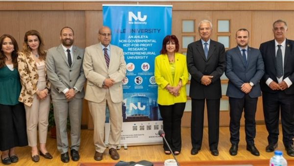 رئيس جامعة النيل الأهلية يستقبل مؤسس اتحاد المستثمرات العرب لبحث أوجه التعاون بين الطرفين 