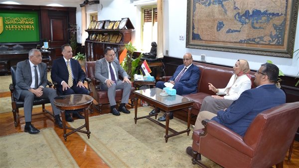 مذكرة تفاهم بين جامعتي النيل الاهلية والإسكندرية للتعاون البحثي والأكاديمي