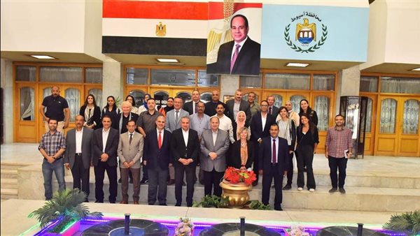 وفد من الاتحاد الأوروبي يتفقد أنشطة جهاز تنمية المشروعات المنفذة في أسيوط