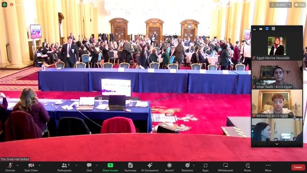 طلاب المدارس الدولية بمصر يشاركون في 5 نماذج محاكاة  لقمة المناخ 