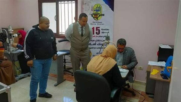 جهاز قنا الجديدة ينظم قافلة طبية مجانية للكشف المبكر على أمراض العيون