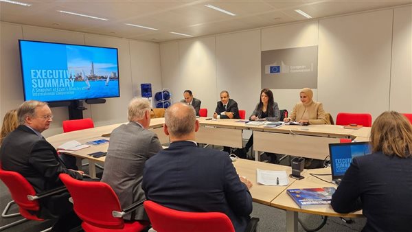  رانيا المشاط تلتقى مع المدير التنفيذى للجوار بالمفوضية الأوروبية والمدير التنفيذى للشئون الاقتصادية والخارجية