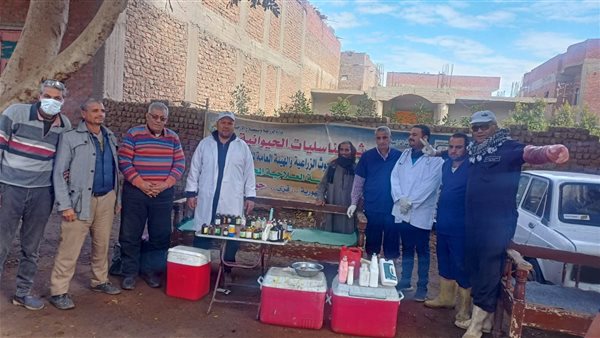 الزراعة تعالج وتفحص اكثر من 7500 رأس ماشية مجانا لدي صغار المربين في اطار مبادرة حياة كريمة