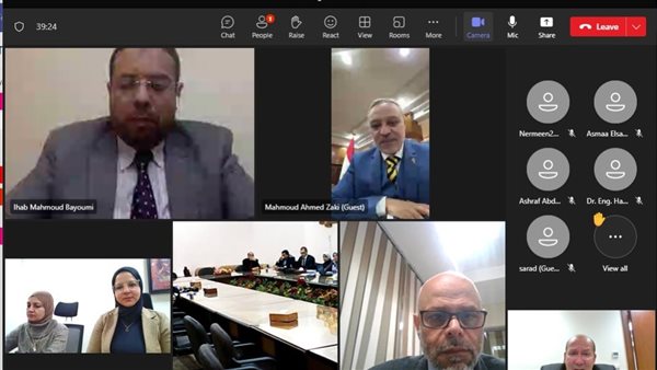 جائزة مصر للتميز الحكومي تعقد اجتماع لجنة تحكيم جوائز التميز الداخلية بجامعة طنطا