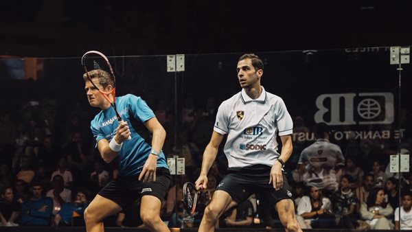 تأهل 4 لاعبين مصريين للجولة الثالثة من بطولة CIB العالم للإسكواش المقامة بنادي بالم هيلز