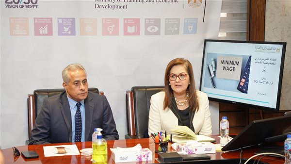 وزيرة التخطيط تلتقي وزير العمل لبحث الملفات المشتركة وآليات تطبيق الحد الأدني للأجور