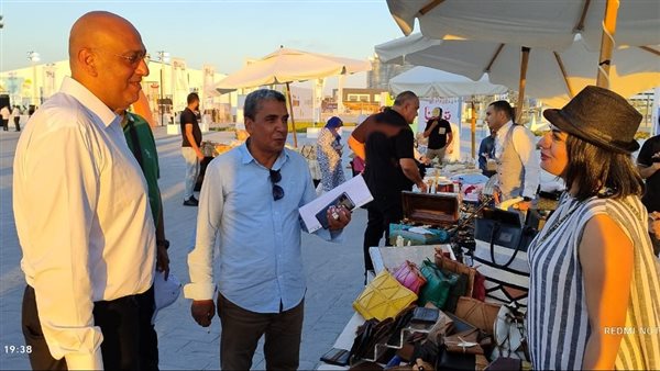 على هامش مهرجان العالم علمين.. جهاز تنمية المشروعات يقيم نسخة مصغرة من معرض تراثنا
