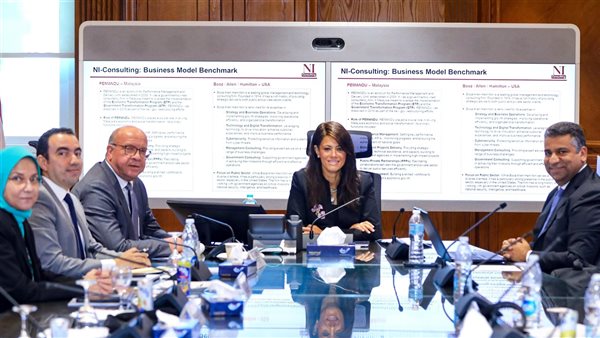  وزيرة التخطيط تلتقي قيادات شركة «إن أي كابيتال» و«إن أي للاستشارات» التابعتين لبنك الاستثمار القومي