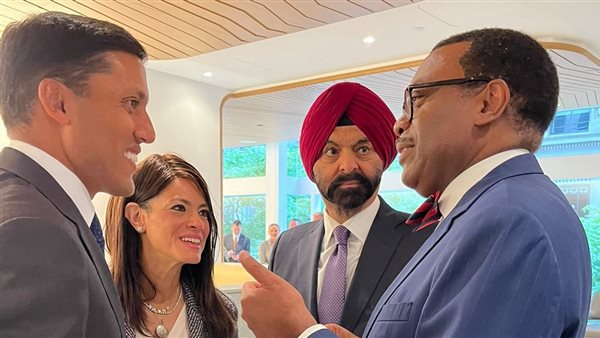 المشاط تُناقش التعاون المشترك مع رئيسي مجموعة البنك الدولي وبنك التنمية الأفريقي 