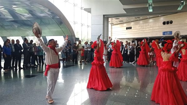 جولات سياحية بالمتحف القومي للحضارة المصرية لفرق الملتقى الدولي لفنون ذوي القدرات الخاصة 