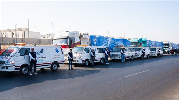 ضمن فعاليات التحالف الوطنى للعمل الأهلى.. إطلاق القافلة العاشرة للمساعدات الإنسانية إلى غزة